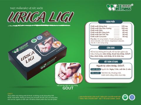  Viên uống hỗ trợ điều trị Gout Urica Ligi 