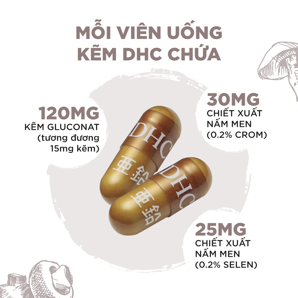 Viên Uống Kẽm DHC 60 Viên - Giúp Giảm Mụn, Da khỏe - An Beauty Shop