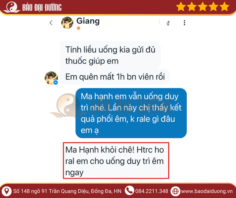 Cao ho Ma Hạnh - Bảo Đại Đường - Bài thuốc cổ phương