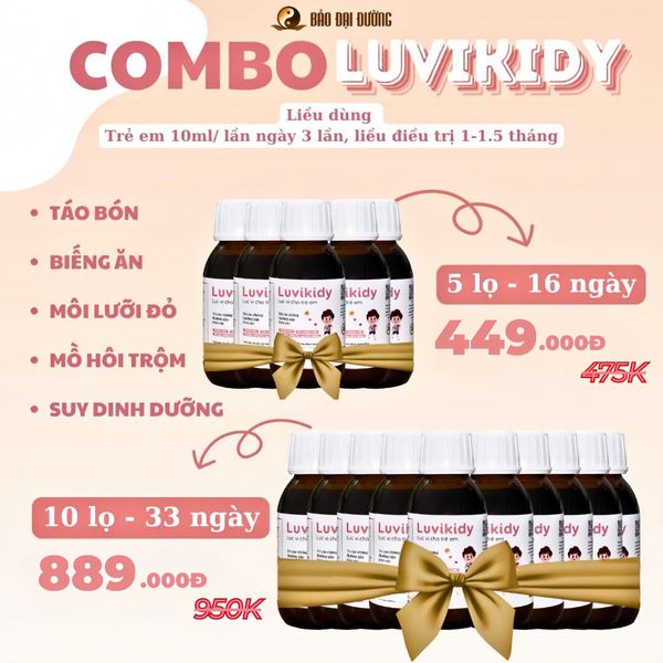 Combo 10 Luvikidy 3+  Bảo Đại Đường