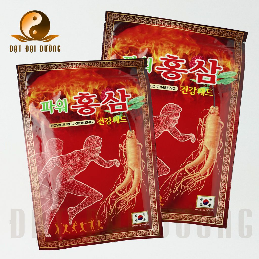 Cao giảm đau Hồng sâm POWER RED GINSENG KOREA (20 miếng)