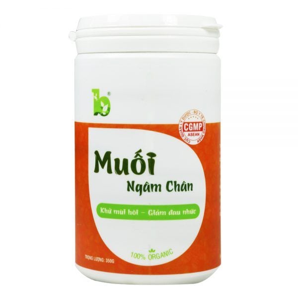 Muối ngâm chân thảo dược Bảo Nhiên | Hộp 350g muối ngâm 10 lần