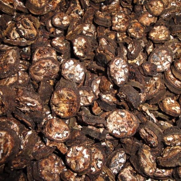 Chuối hột khô thái lát