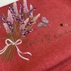 Khăn trải bàn trà Equilhome chất liệu sợi tổng hợp thêu hoa lavender - EQ1635