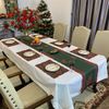 Khăn trải bàn Noel hình chữ nhật, chống nhăn, giảm bám bẩn thích hợp dùng cho phòng ăn, phòng khách, các bữa tiệc - EQ1800