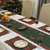 Khăn trải bàn Noel hình chữ nhật, chống nhăn, giảm bám bẩn thích hợp dùng cho phòng ăn, phòng khách, các bữa tiệc - EQ1800