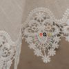 Khăn trải bàn Equilhome (đường kính 130cm) khăn lót lọ hoa hình tròn chất liệu Linen phối ren, thiết kế tinh tế, thanh lịch, hiện đại, chống nhăn, giảm bám bẩn thích hợp dùng cho phòng ăn, phòng khách, các bữa tiệc - EQ44127