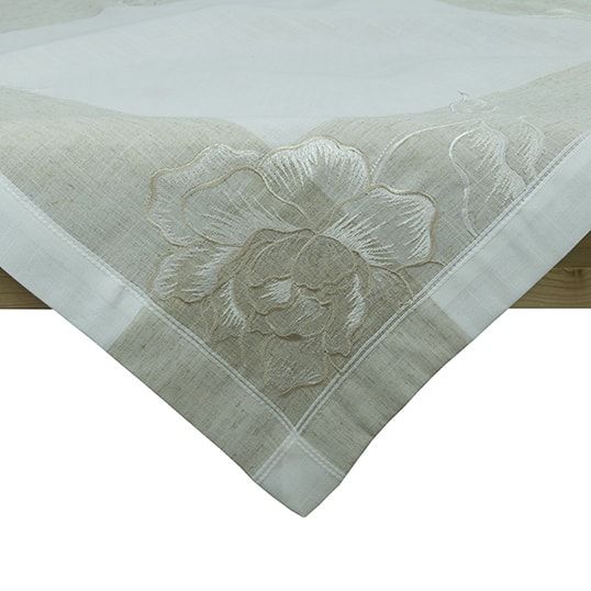 Khăn trải bàn Equilhome (85cmx85cm) khăn trải bàn hình vuông chất liệu sợi tổng hợp, hoa chìm, chống nhăn, giảm bám bẩn thích hợp dùng cho phòng ăn, phòng khách, các bữa tiệc - EQ63