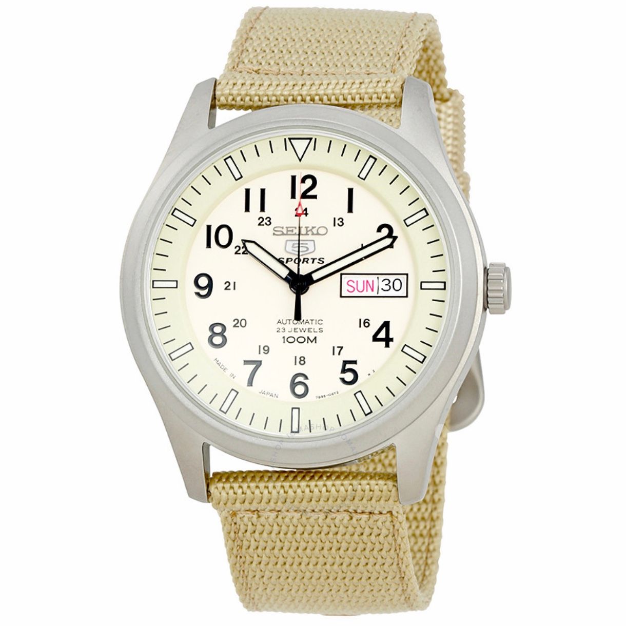 Seiko 5 Automatic Beige Dial Men's Watch – TDIG Investments Việt Nam