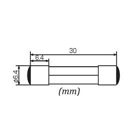 CẦU CHÌ THỦY TINH 125V 6.3A