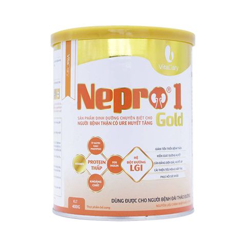  Sữa Nepro 1  Gold lon 400g Sữa dành cho người bệnh thận có URE huyết tăng 