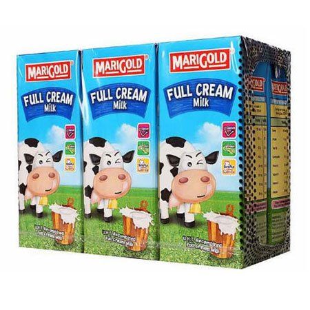  Sữa tươi Marigold nguyên kem, lốc 6 hộp x 200ml 