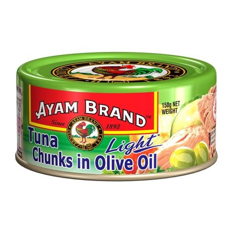  Tuna Chunks In Olives Oil hiệu Ayam Brand lon 150g 