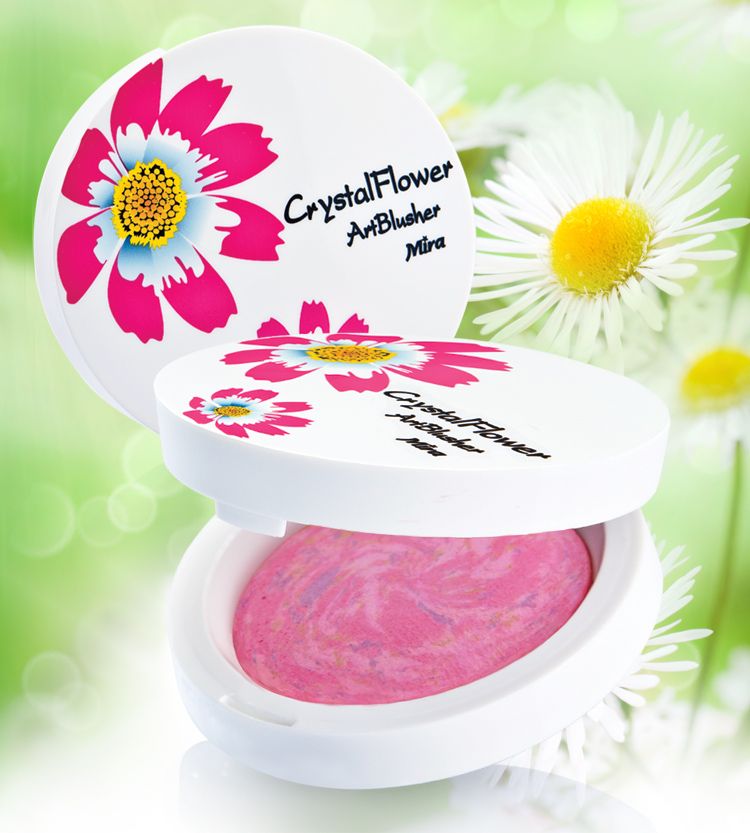 Phấn má hồng hoa cương MIRA Crystal flower art blusher