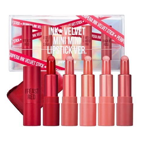  Set Son 5 thỏi Peripera Mini Mini Ink Velvet Stick 