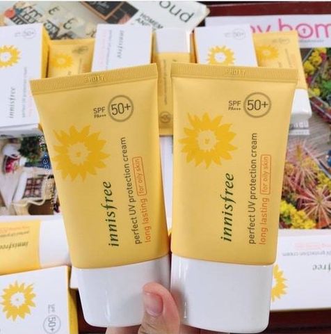  Kem chống nắng Innisfree cho da khô – perfect UV protection cream long lasting 