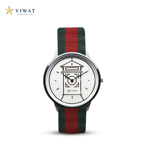  Viwat Sai Gon Nữ VW-118S Dây Nato Đỏ Xanh lá 
