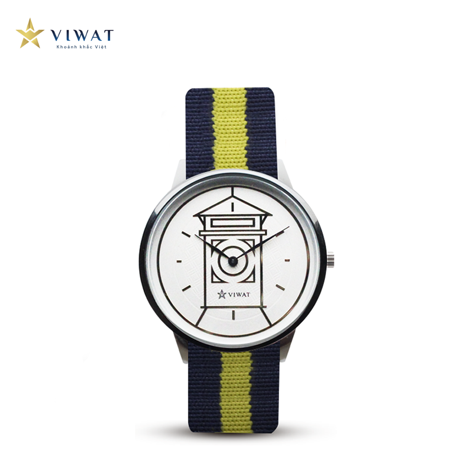 Viwat Sai Gon Nữ VW-123S Dây Nato Vàng Xanh
