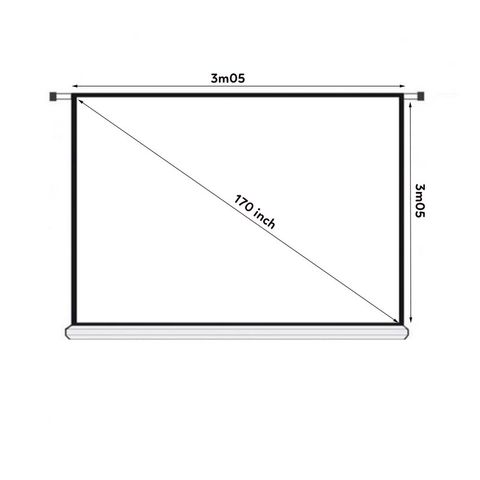 Màn chiếu điện âm trần Dalite CM-170ES (3m05 x 3m05) - 170 inch