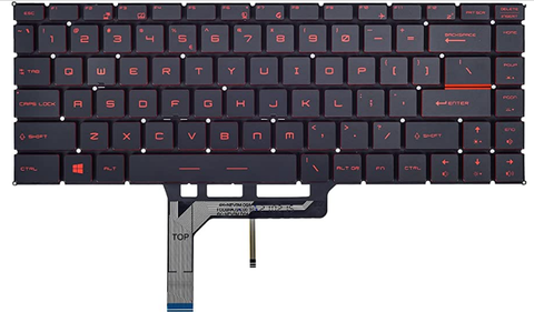 Bàn phím dùng cho laptop MSI GS65 GF63 đen đỏ LED Like New