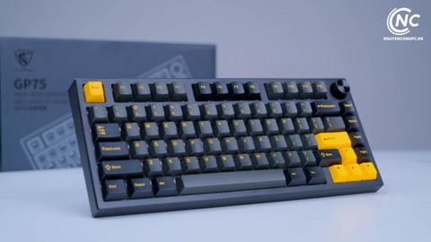 Bàn phím cơ FL-Esports GP75CPM Black Body Polar Night Red switch