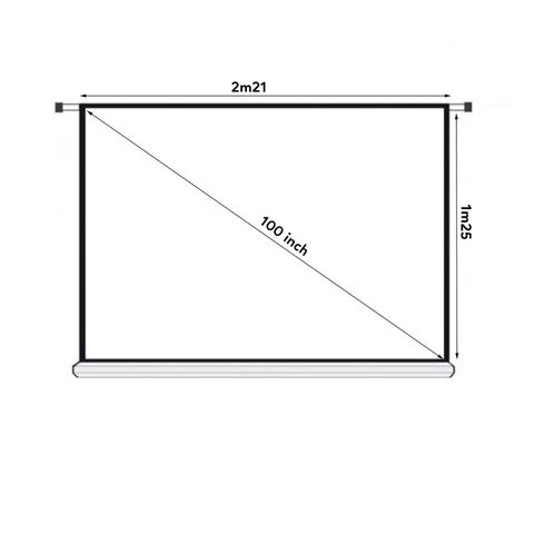 Màn chiếu điện âm trần Dalite CM-1009ES (2m21 x 1m25) - 100 inch