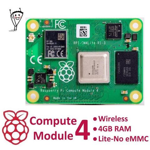 Prpi Compute Module Options RPi Compute Module 4 - Wireless - 4GB RAM - Lite