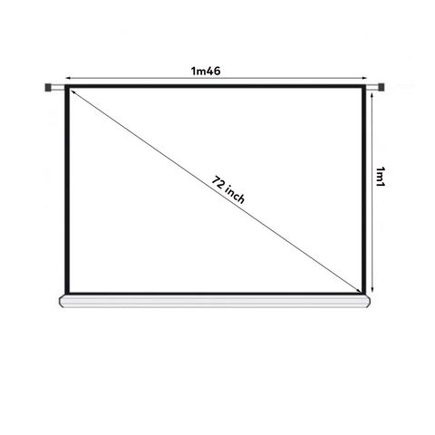 Màn chiếu điện âm trần Dalite CM-72ES (1m46 X 1m1) - 72 inch