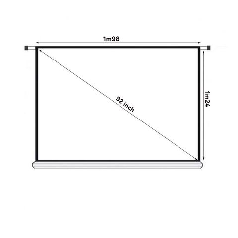 Màn chiếu điện âm trần Dalite CM-9210ES (1m98 x 1m24) - 92 inch