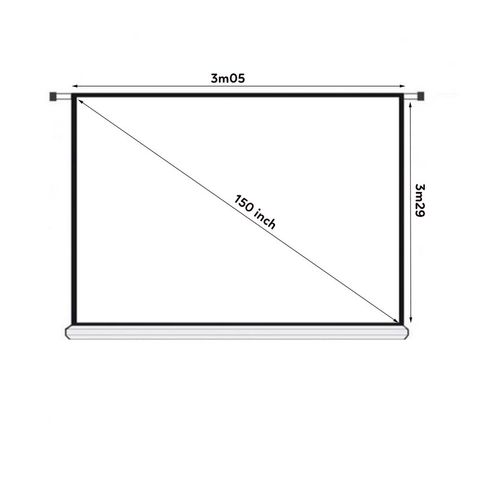 Màn chiếu điện âm trần Dalite CM-150ES (3m05 x 2m29) - 150 inch