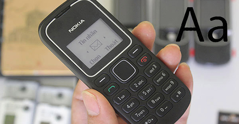 Cách cài đặt, chỉnh cỡ chữ trên điện thoại Nokia 1280 cực đơn giản