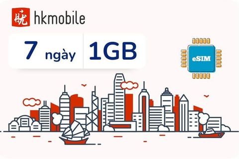 eSIM du lịch Airalo HongKong 1GB/7 Ngày