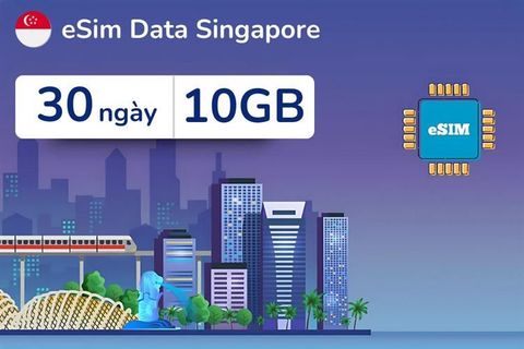 eSIM du lịch Airalo Singapore 10GB/30 Ngày