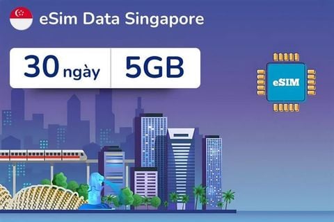 eSIM du lịch Airalo Singapore 5GB/30 Ngày
