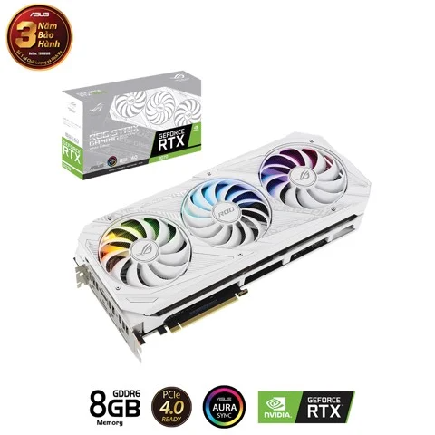 Card Vga Asus Rog Strix Geforce Rtx 3070 White V2 8gb Gddr6