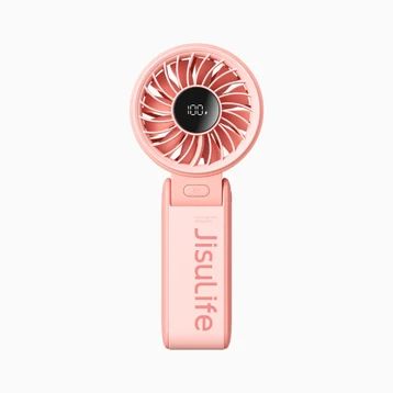 Quạt cầm tay gấp gọn Jisulife Life7 3600mAh (Hồng)
