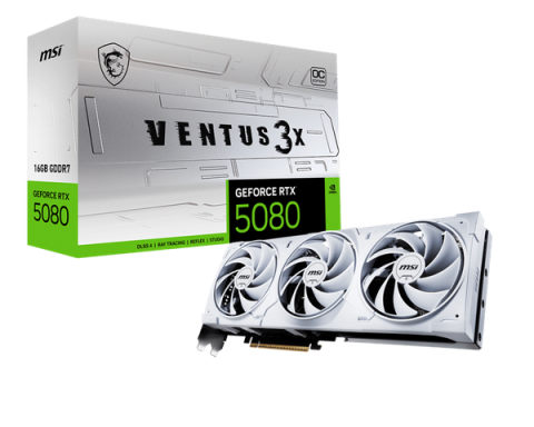 Card màn hình MSI GeForce RTX 5080 16G VENTUS 3X OC White
