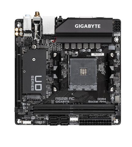 Mainboard Mini ITX Gigabyte A520I AC AM4