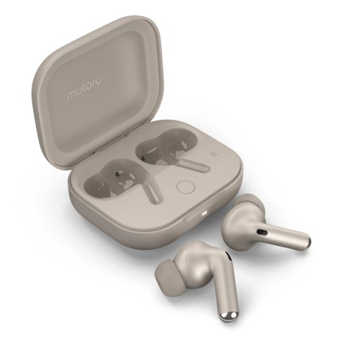 Motorola Moto Buds+ Noise Cancellation In-Ear Headphones - Sand