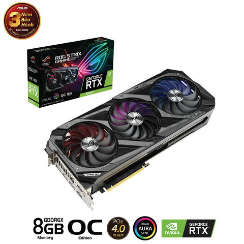 Card Vga Asus Rog Strix Geforce Rtx​ 3070 Ti O8g Gddr6x