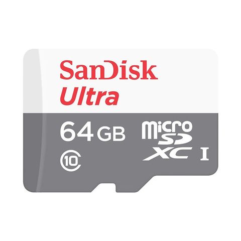 Thẻ Nhớ Sandisk 64gb Ultra Microsdhc, C10, Uhs-1, 100mb/s R Sdsqunr-064g- Gn3mn