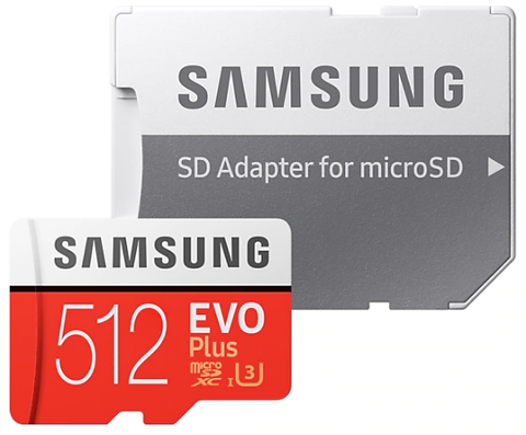 Thẻ Nhớ Microsd Samsung Evo Plus 512gb / C10, U3, Uhs-1,100mb/s R - 90mb/s W, Sd Adaptor, 4k Uhd Video Recording & Playback (mb-mc512ga/apc)