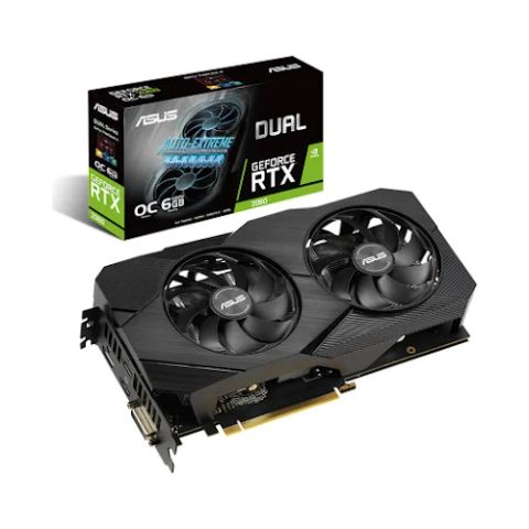 Card màn hình Asus Dual GeForce RTX 2060 O6G EVO