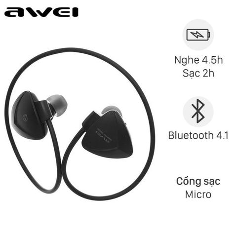 Awei Nfc Bluetooth Awei A880BL Sports Headset Noise Canceling