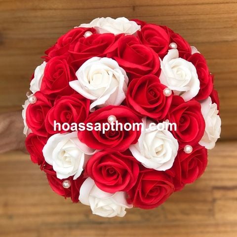 Hoa cưới cô dâu hoa sáp 