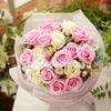 Bó hoa hồng sáp thơm cao cấp 20 bông màu hồng