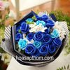 Hoa hồng sáp thơm vĩnh cữu 20 bông màu xanh