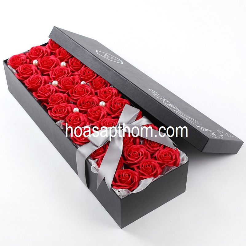 Hoa sáp thơm cao cấp 33 bông lớn (hoa 5 lớp)