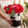 Hộp hoa hồng sáp thơm cao cấp màu đỏ