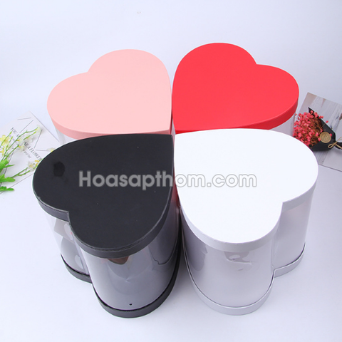 Hộp Hoa Sáp Hình Trái Tim
